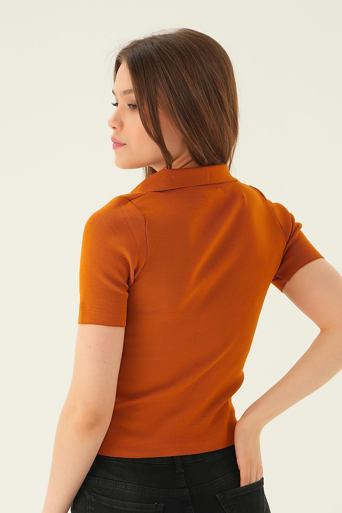 Hardal Polo Yaka Tişört 1905 - 5