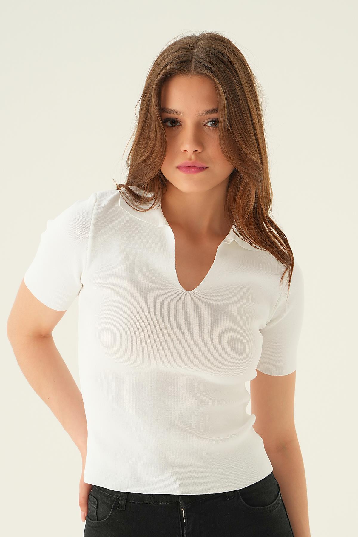 Kemik Polo Yaka Tişört 1905 - 1