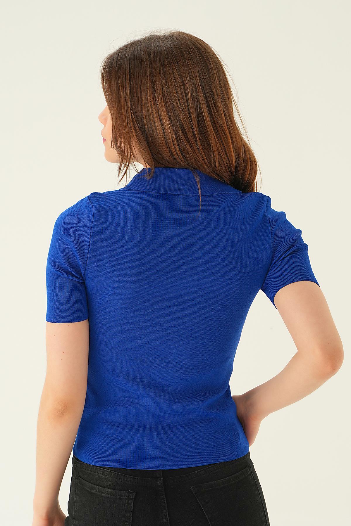 Saks Polo Yaka Tişört 1905 - 6