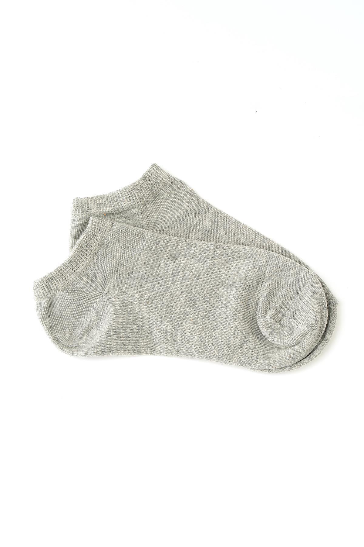 Renkli Yazılı 3'lü Patik Çorap 1934 - 4