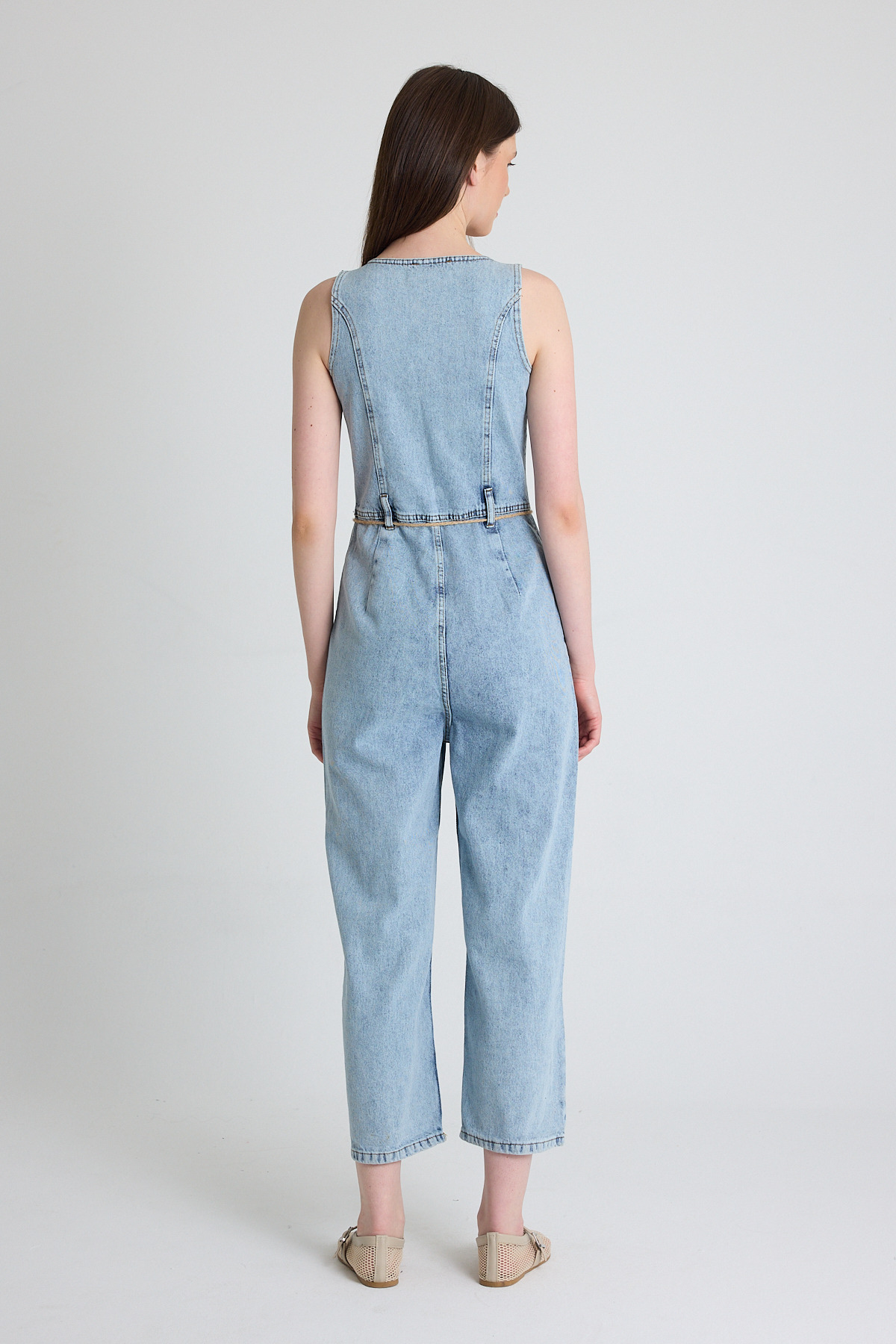 Buzkar Ön Bağlama Detaylı Düğmeli Tulum 1958 - 5