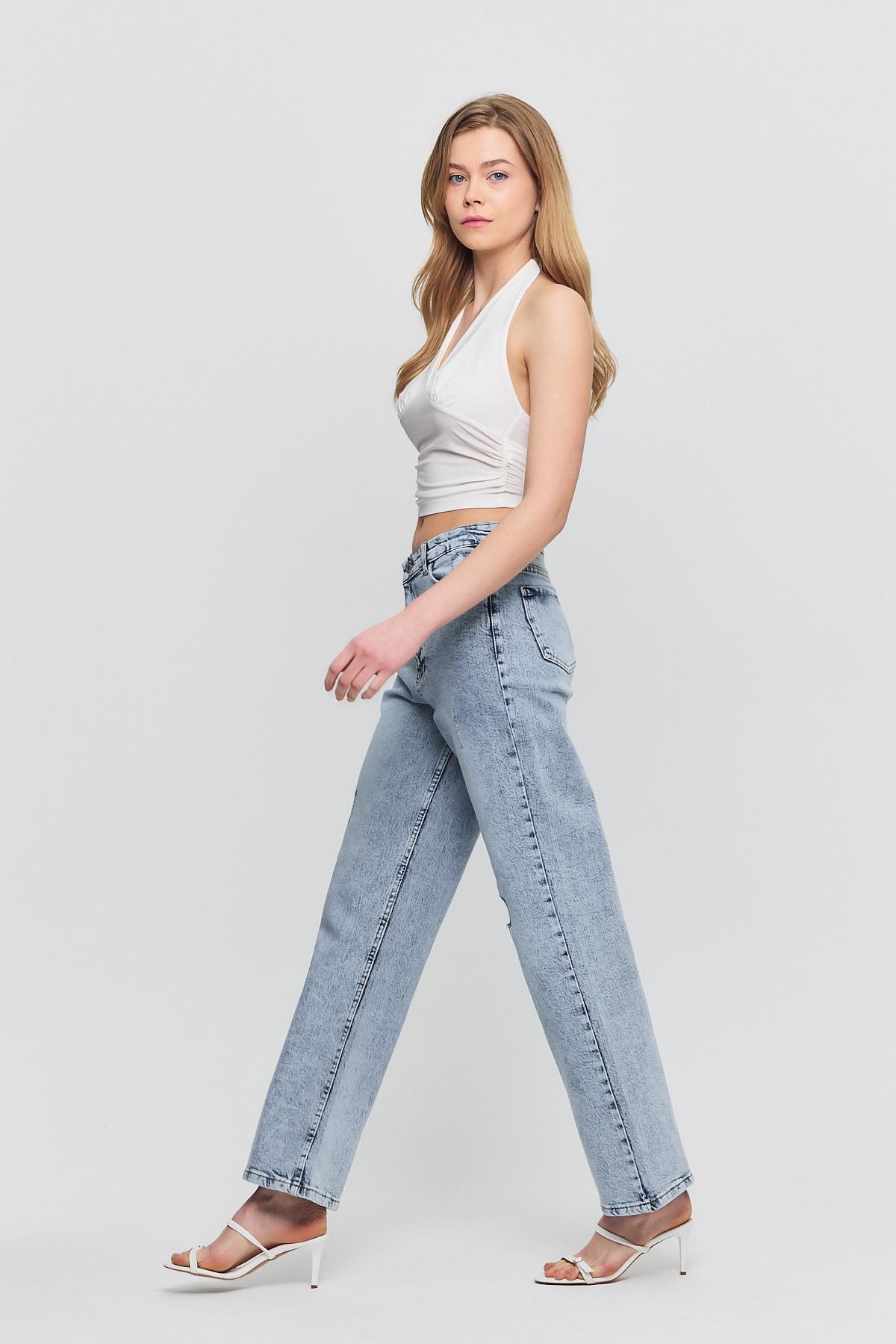 Buzkar Tırnaklı Bol Paça Jean 1982 - 2