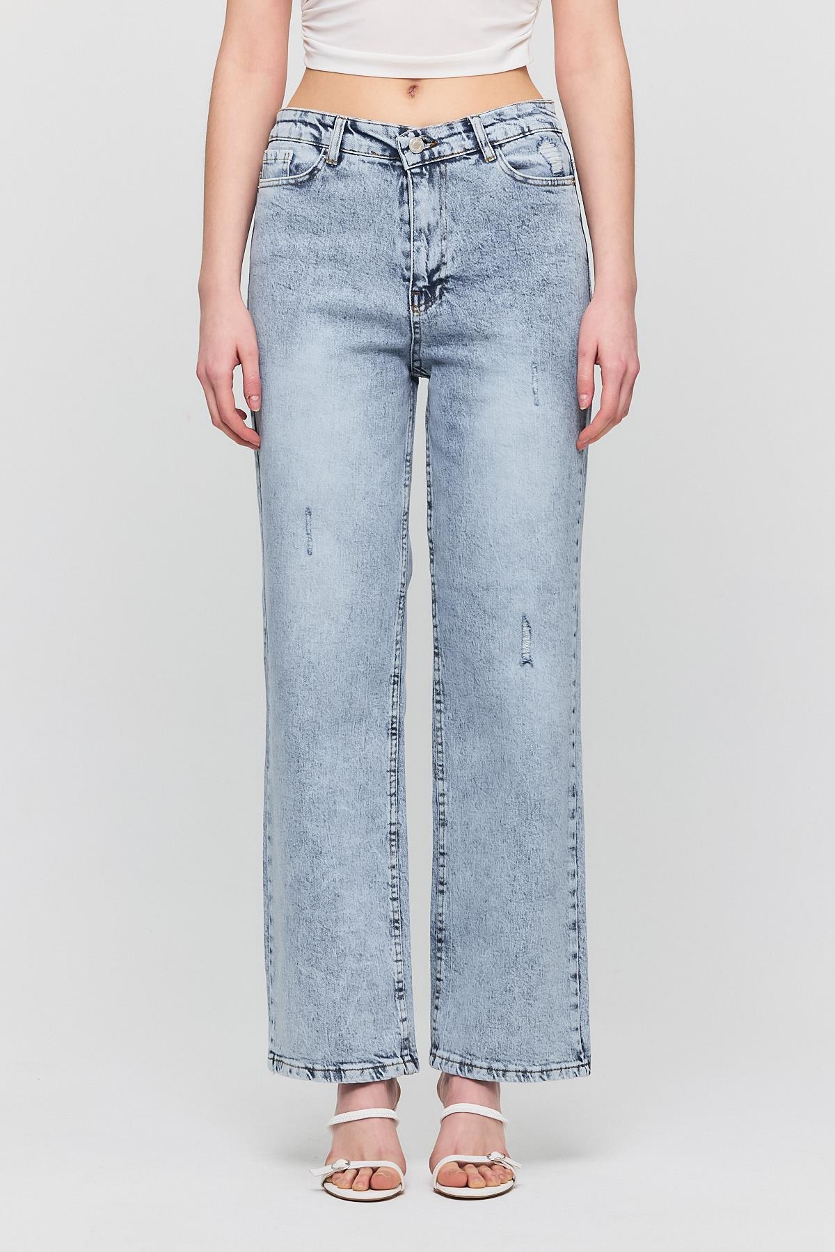 Buzkar Tırnaklı Bol Paça Jean 1982 - RAYS