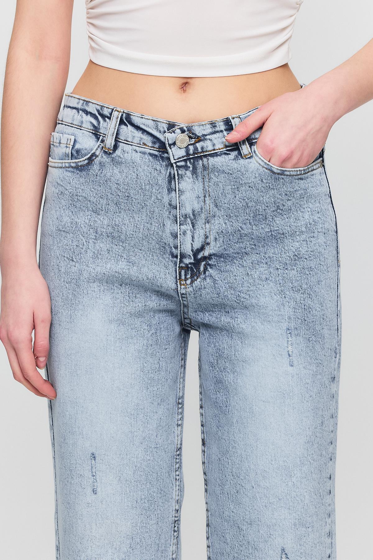 Buzkar Tırnaklı Bol Paça Jean 1982 - 4