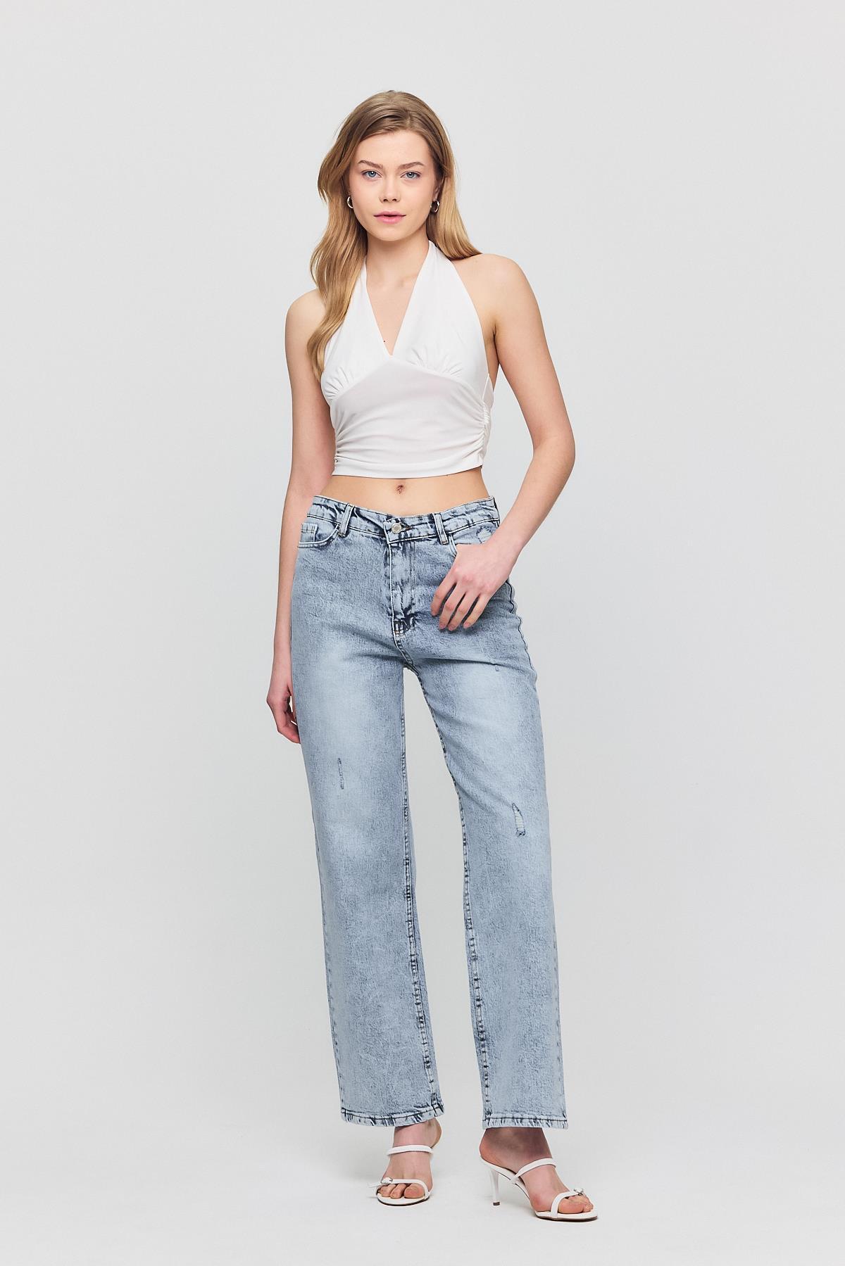 Buzkar Tırnaklı Bol Paça Jean 1982 - 7