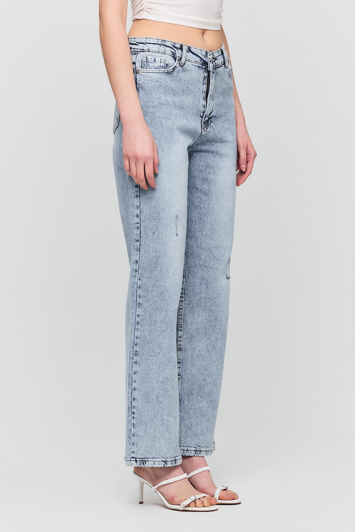 Tırnaklı Bol Paça Jean 1982 Buzkar - 8