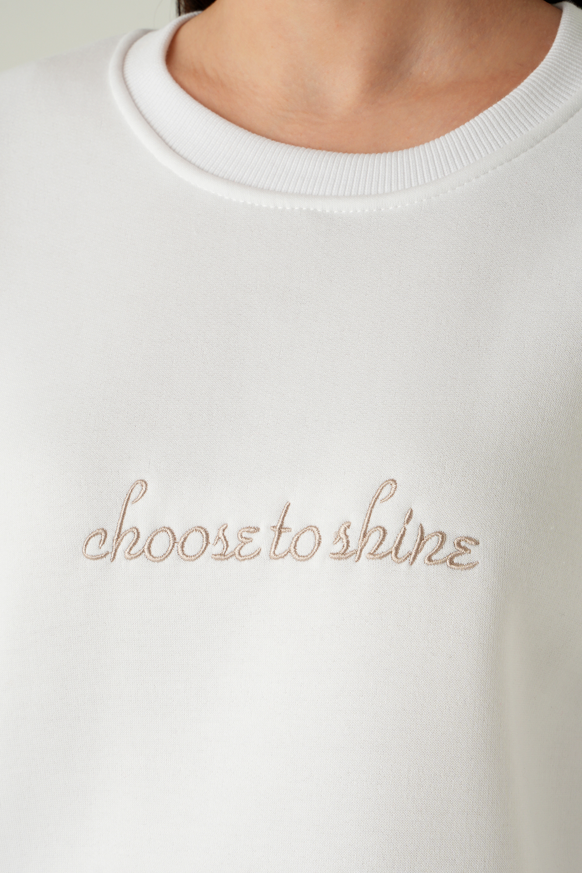 Ekru Bisiklet Yaka Sweat 1984 - 4