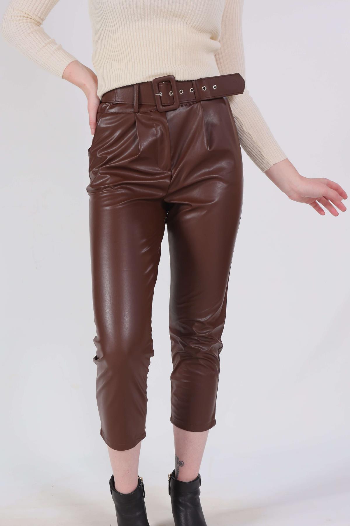 Acı Kahve Kaplama Kemer Deri Pantolon 1999 - 2