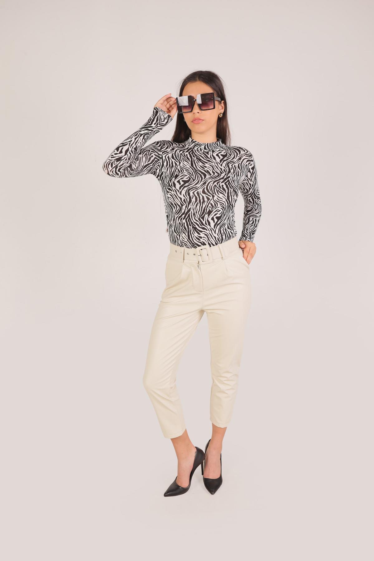 Taş Kaplama Kemer Deri Pantolon 1999 