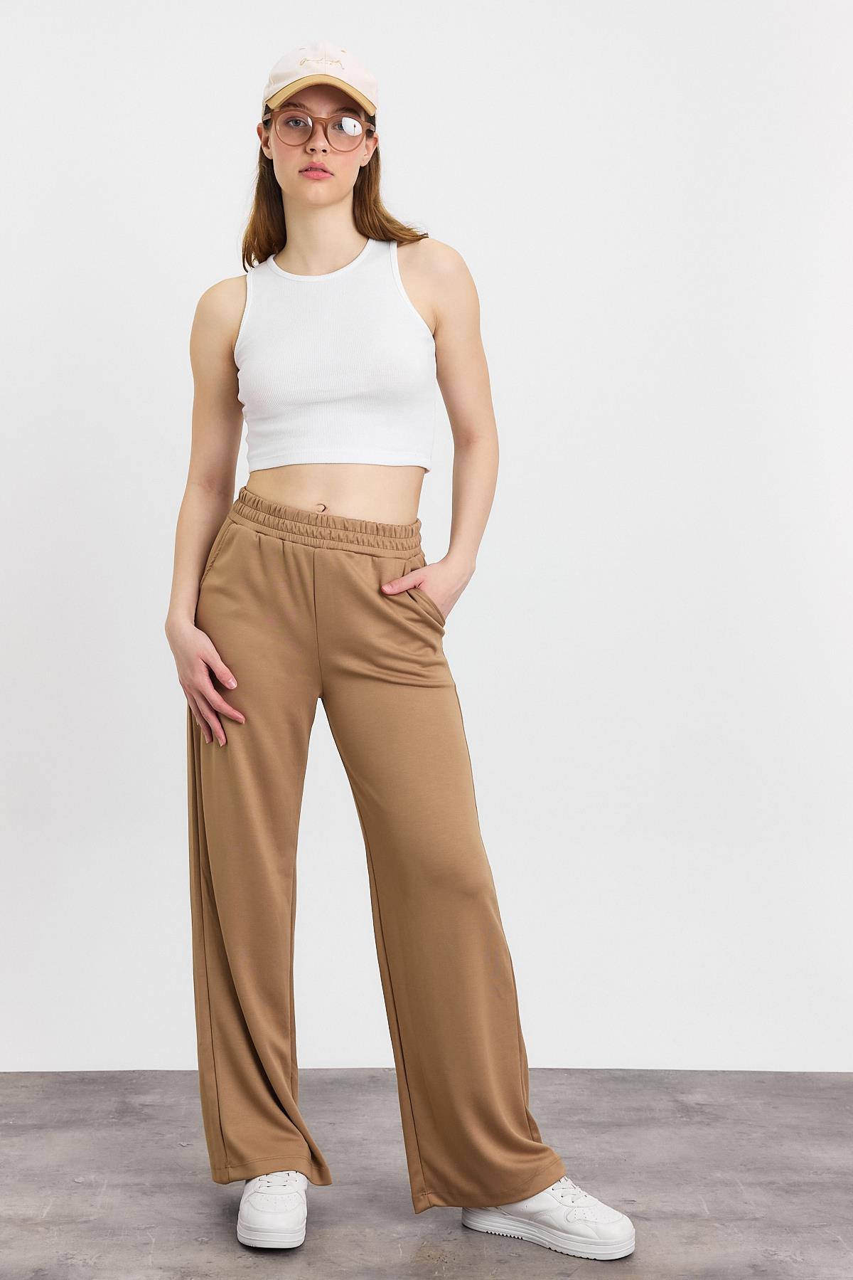 2001 Bel Lastik Geniş Paça Eşofman Camel - RAYS