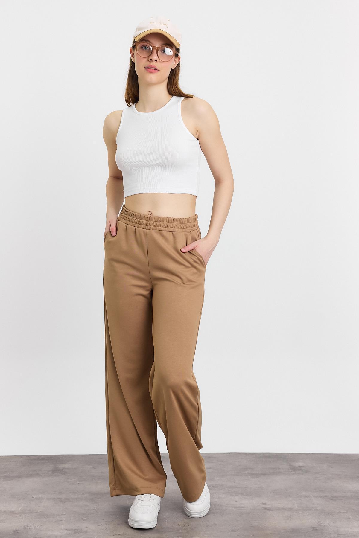 Camel Bel Lastik Geniş Paça Oysho Eşofman 2001 - 8