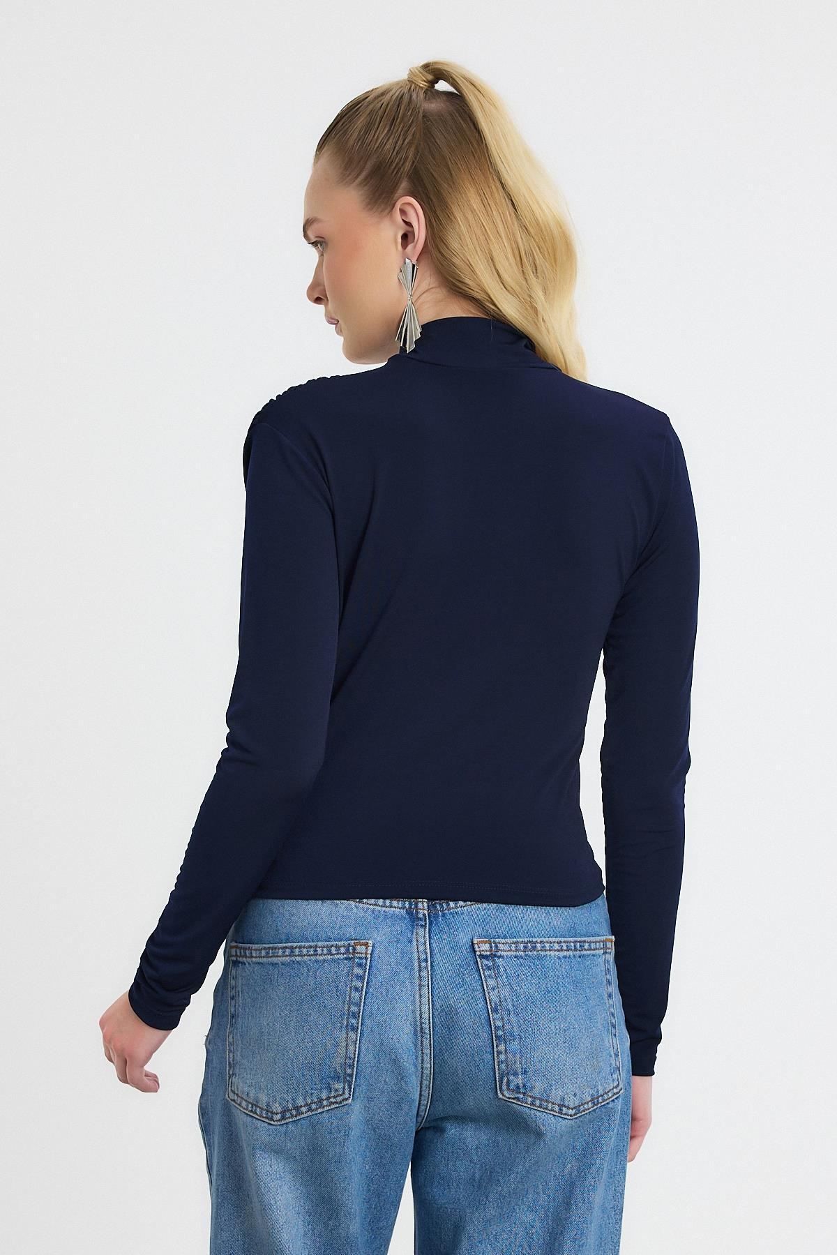 Laci Büzgü Detay Sandy Bluz 20059 - 5