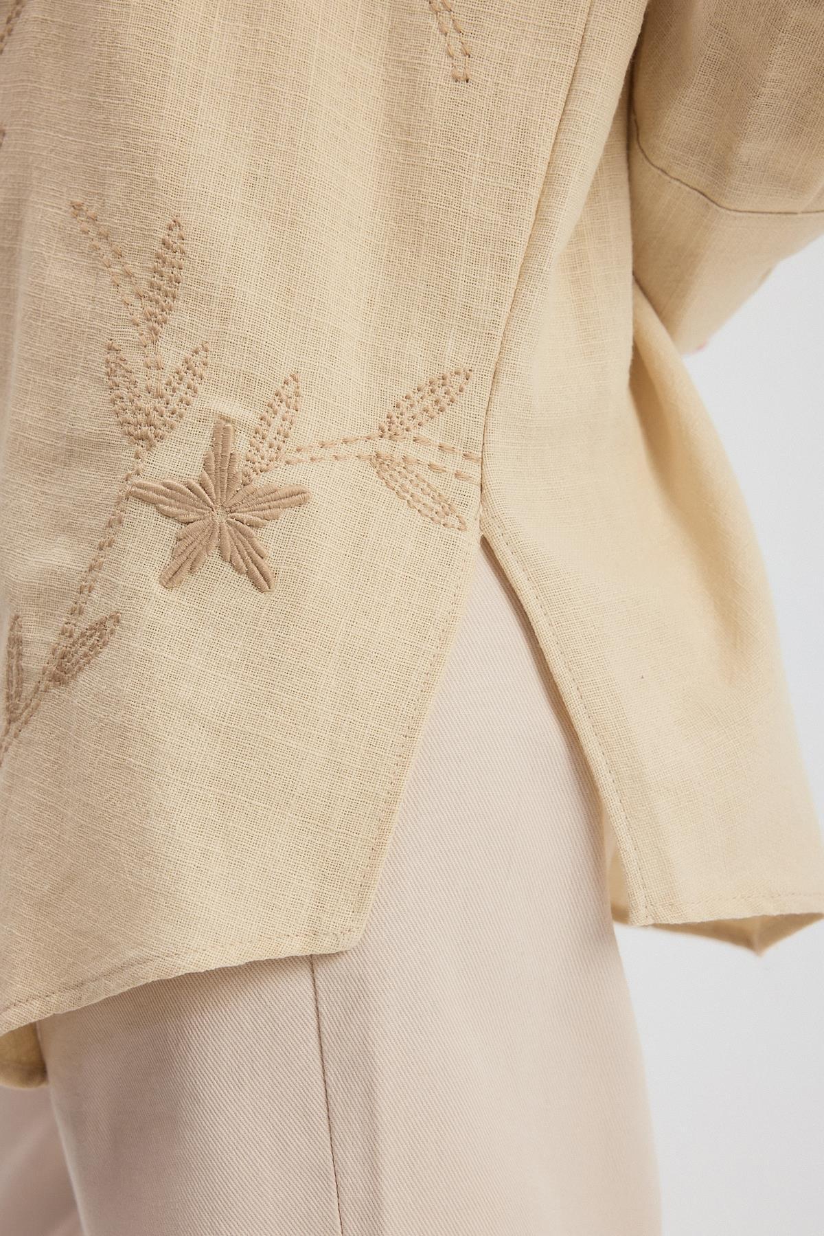 Taş Çiçek Nakışlı Gömlek 2006 - 6