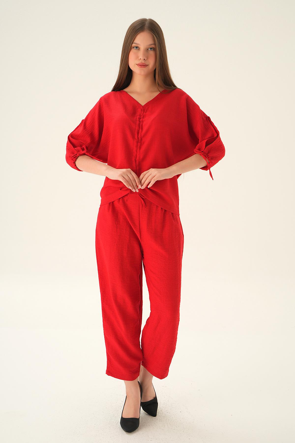 2008 Ön Büzgülü Takım Kırmızı 