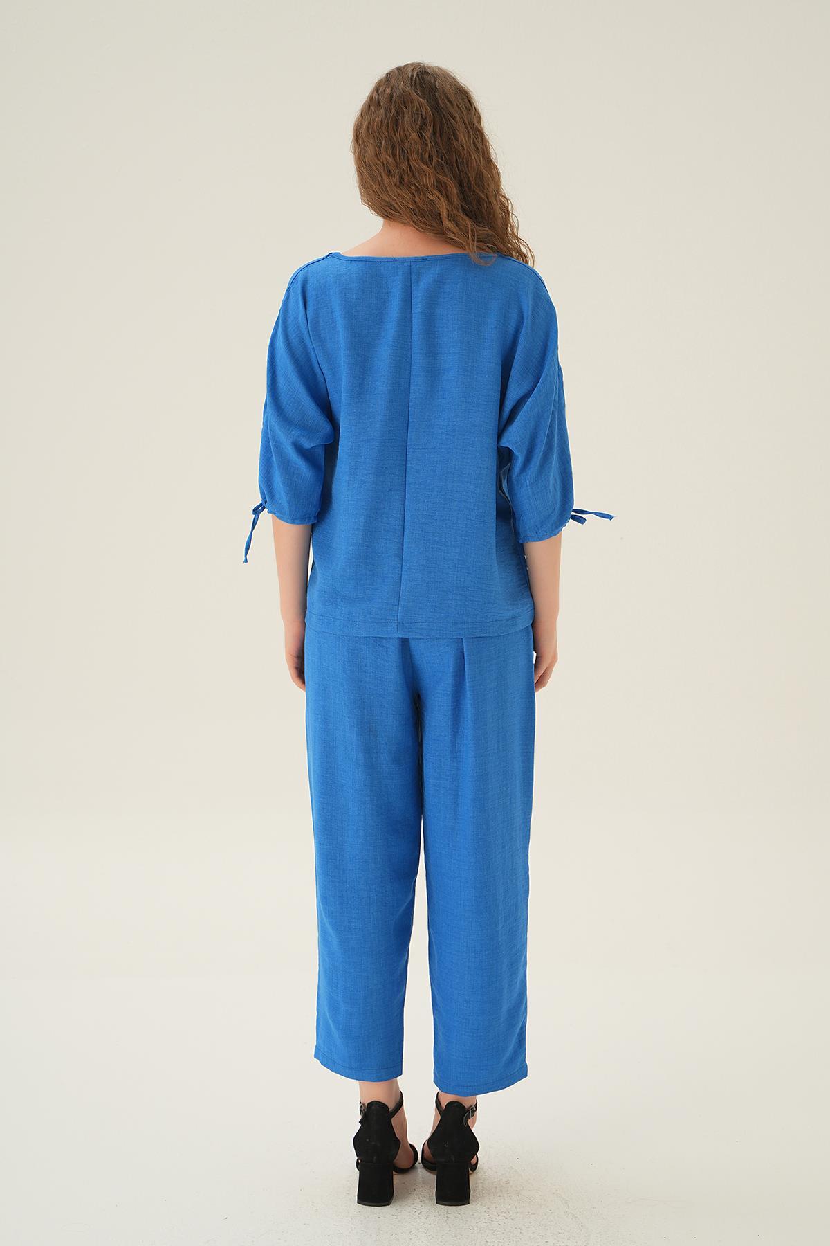 2008 Ön Büzgülü Takım Mavi - 5