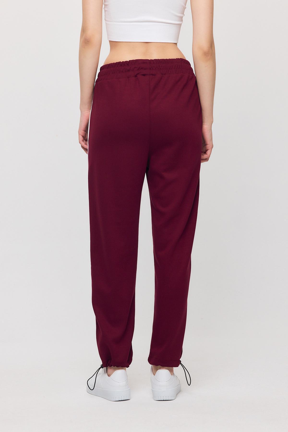 2009 Ara Biye Detay Eşofman Bordo-Beyaz - 5