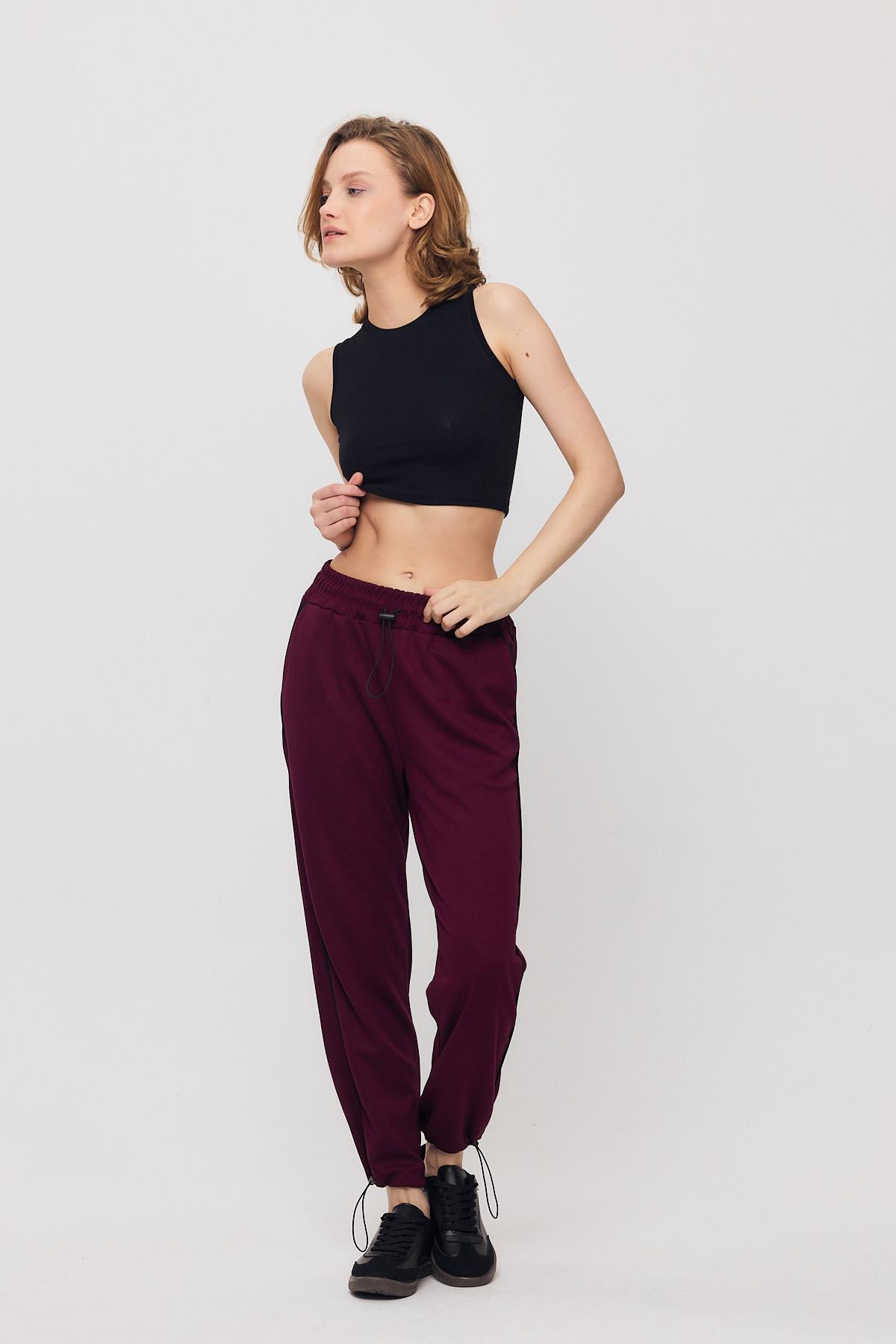 2009 Ara Biye Detay Eşofman Bordo-Siyah - 1