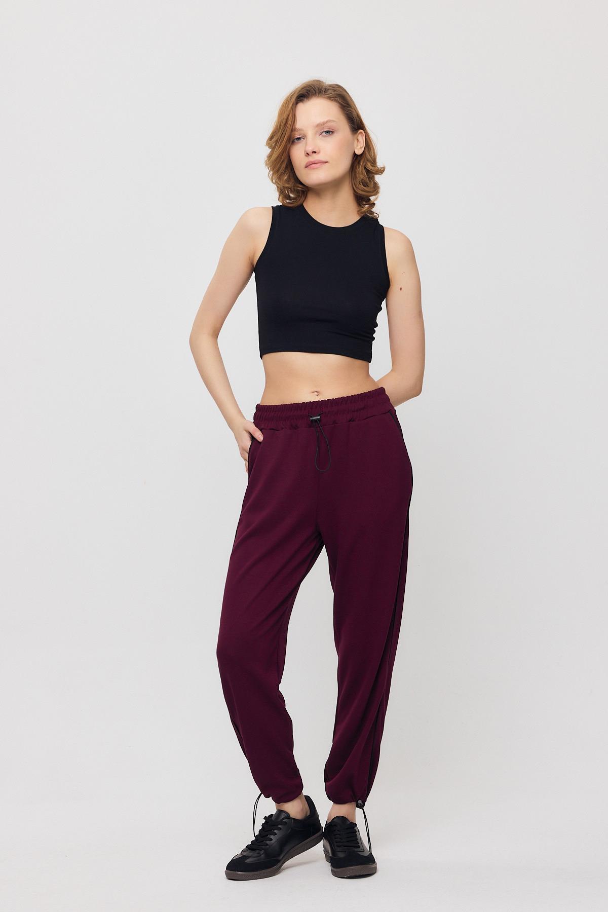 2009 Ara Biye Detay Eşofman Bordo-Siyah - RAYS