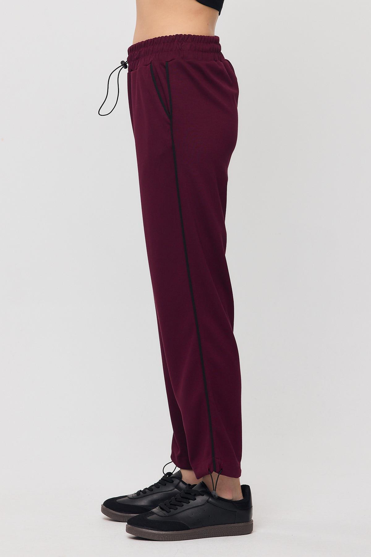 2009 Ara Biye Detay Eşofman Bordo-Siyah - 7