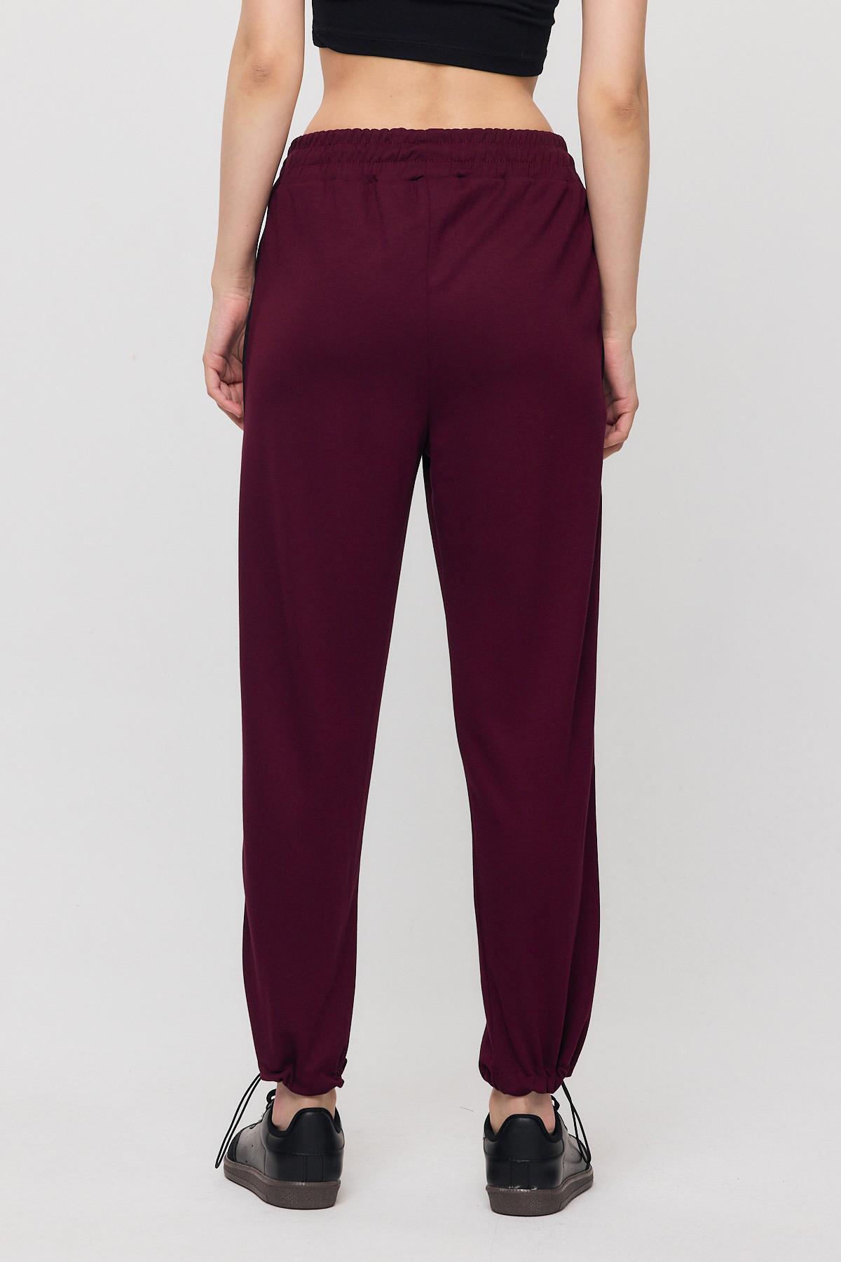 Bordo-Siyah Ara Biye Detay Eşofman 2009 - 5