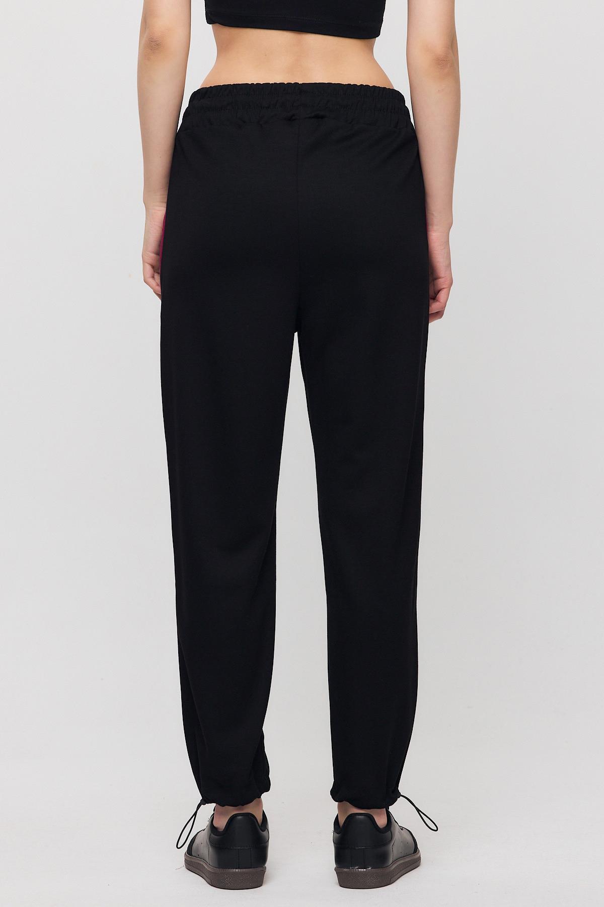 2009 Ara Biye Detay Eşofman Siyah-Bordo - 5