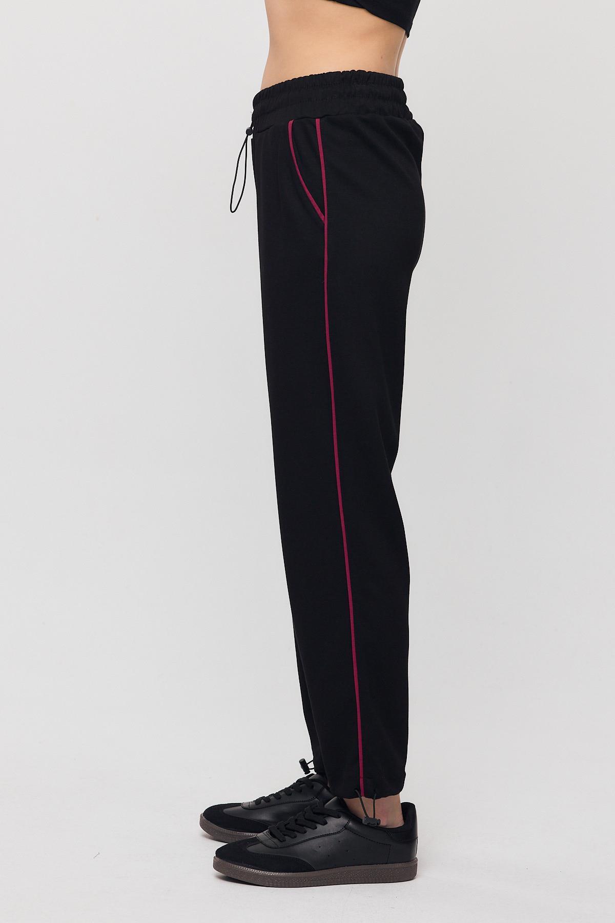 Siyah-Bordo Ara Biye Detay Eşofman 2009 - 6