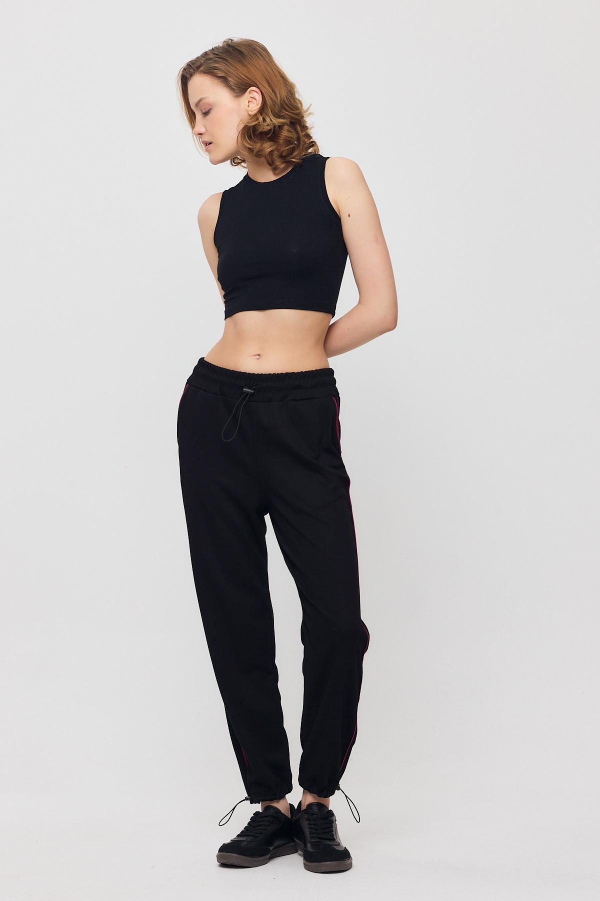 Siyah-Bordo Ara Biye Detay Eşofman 2009 - 7