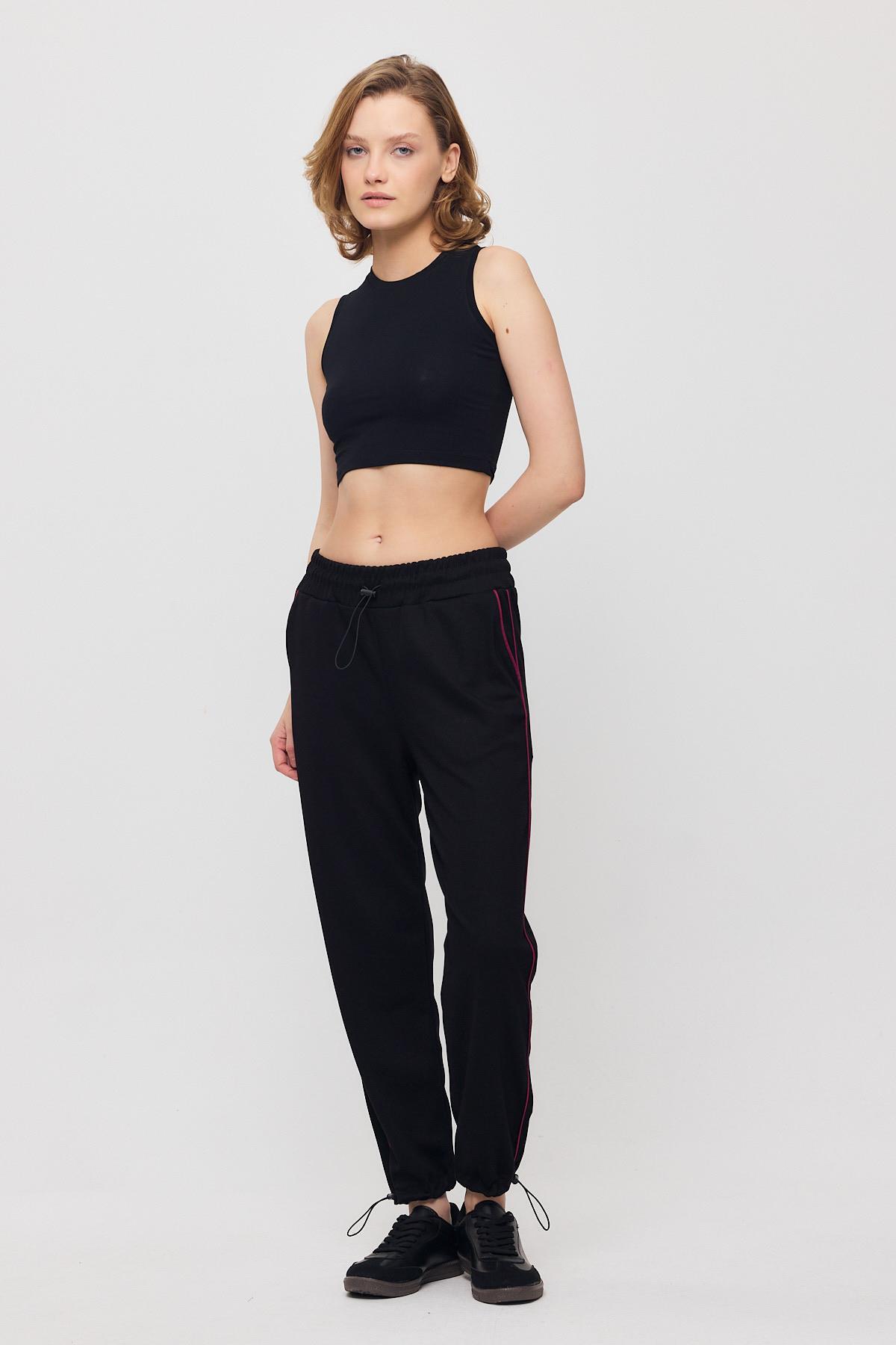 Siyah-Bordo Ara Biye Detay Eşofman 2009 - 8