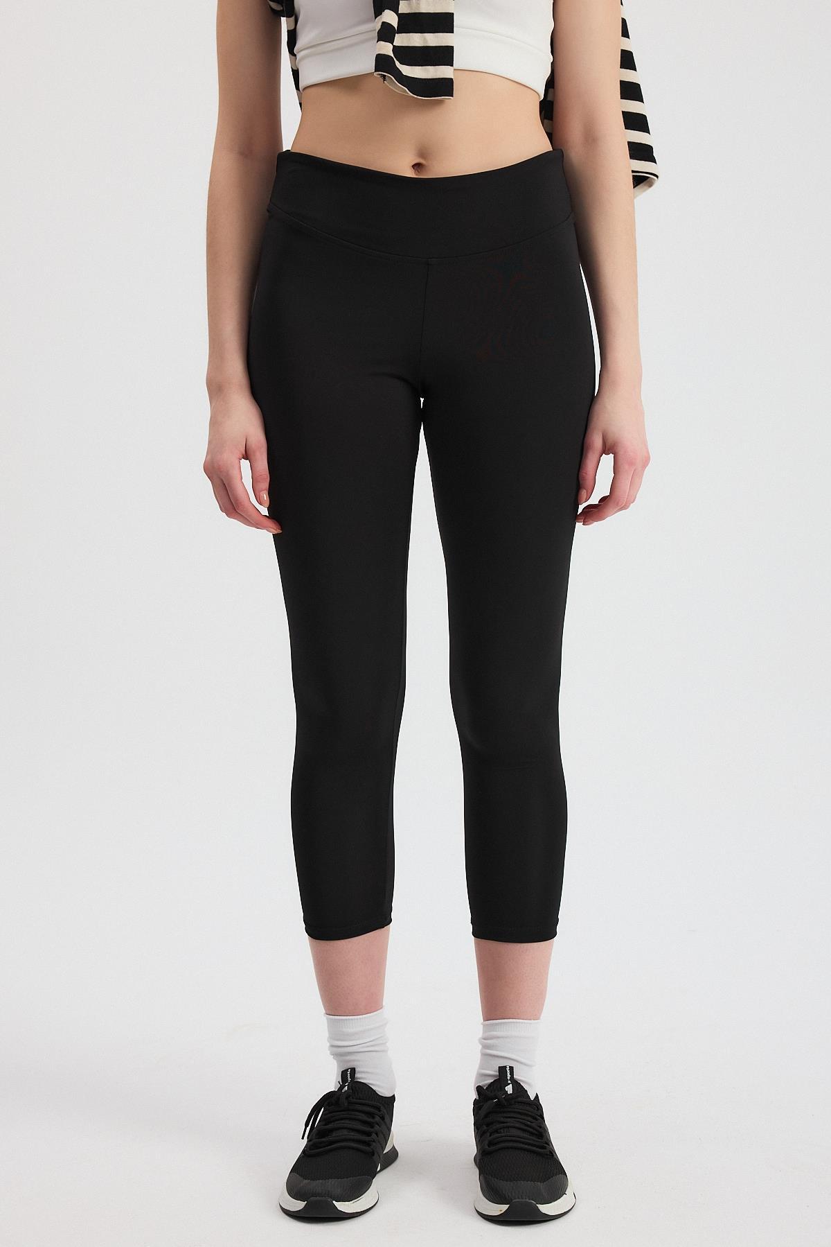 2011 Düz Paça Tayt Siyah - 6