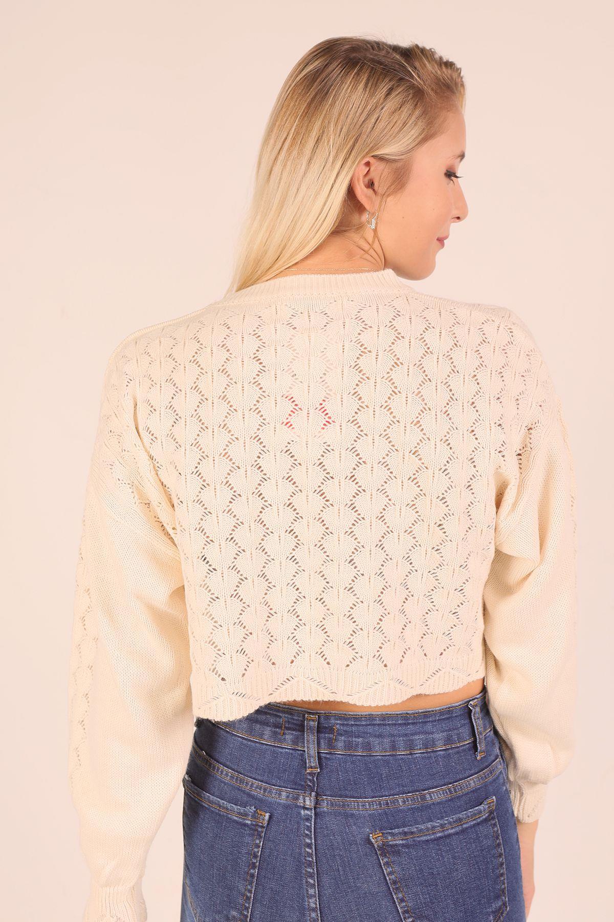 Bej İşlemeli Kazak 20131 - 4