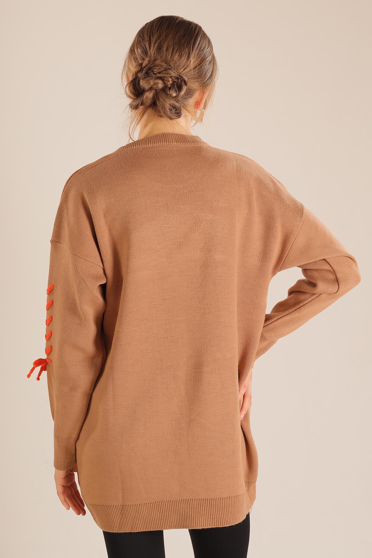 2024 İp Nakışlı Kazak Camel - 6