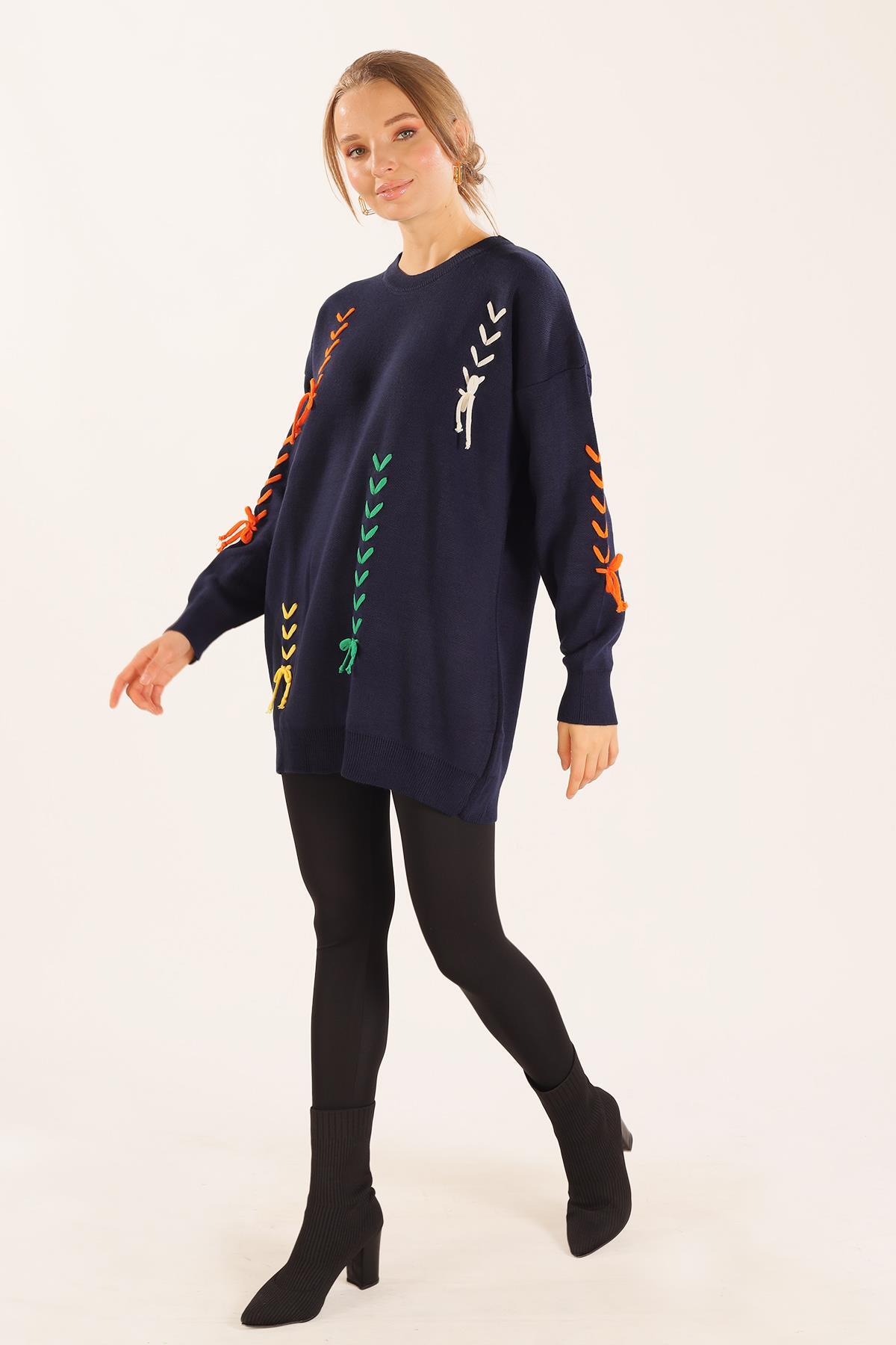 2024 İp Nakışlı Kazak Laci - 2