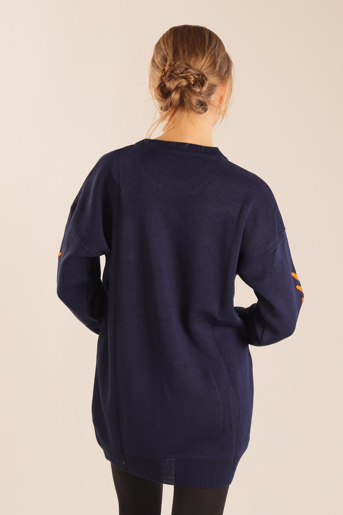 Laci İp Nakışlı Kazak 2024 - 7