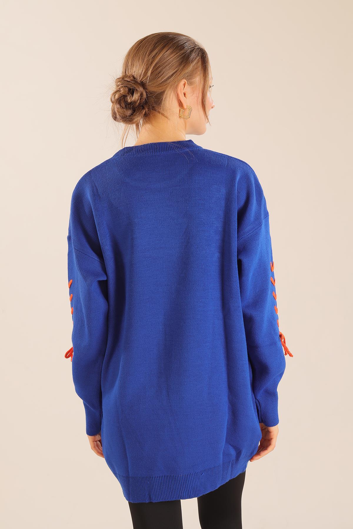 Saks İp Nakışlı Kazak 2024 - 8