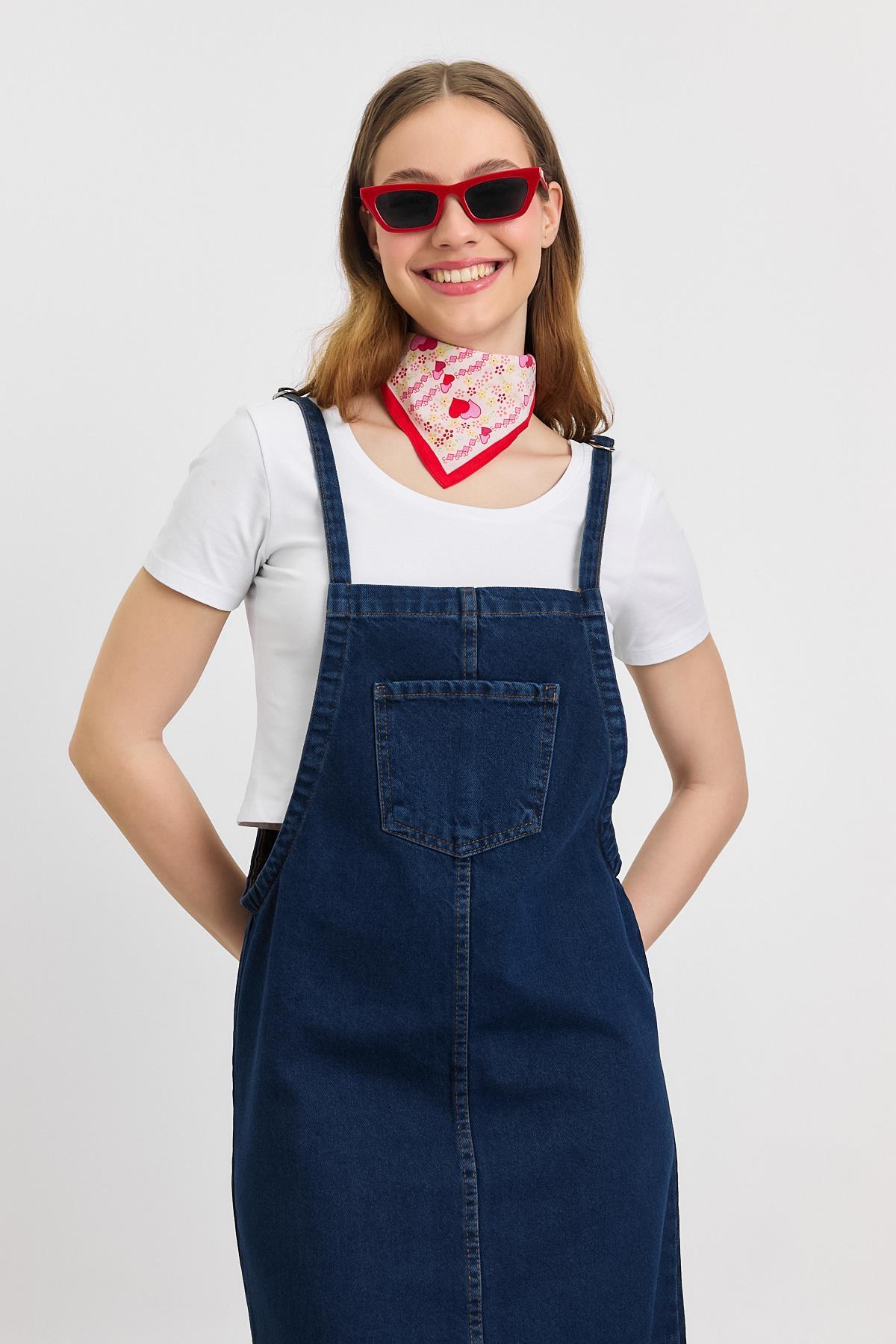 2025 Ön Cep Detay Jile Mavi - 2