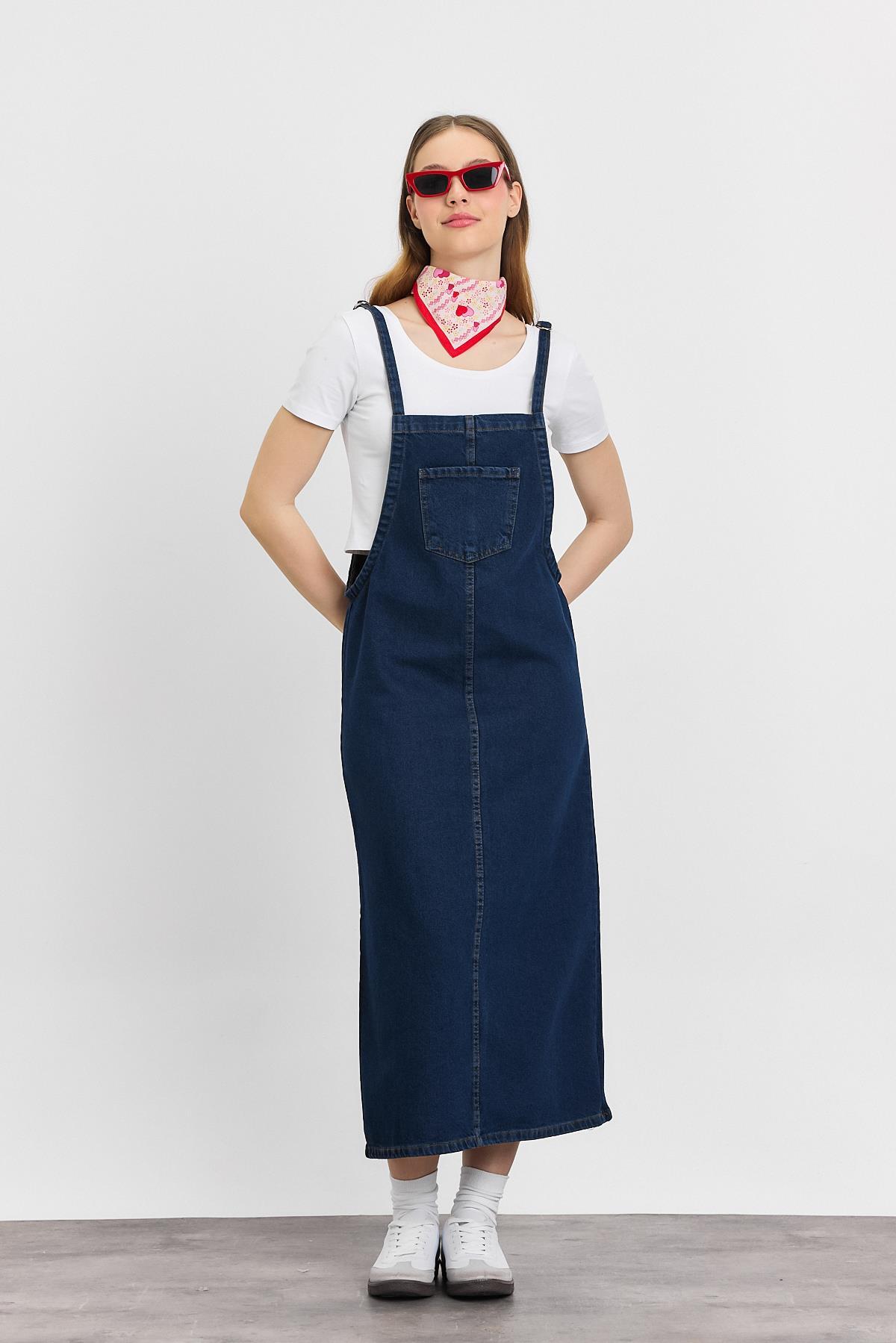 2025 Ön Cep Detay Jile Mavi - 1