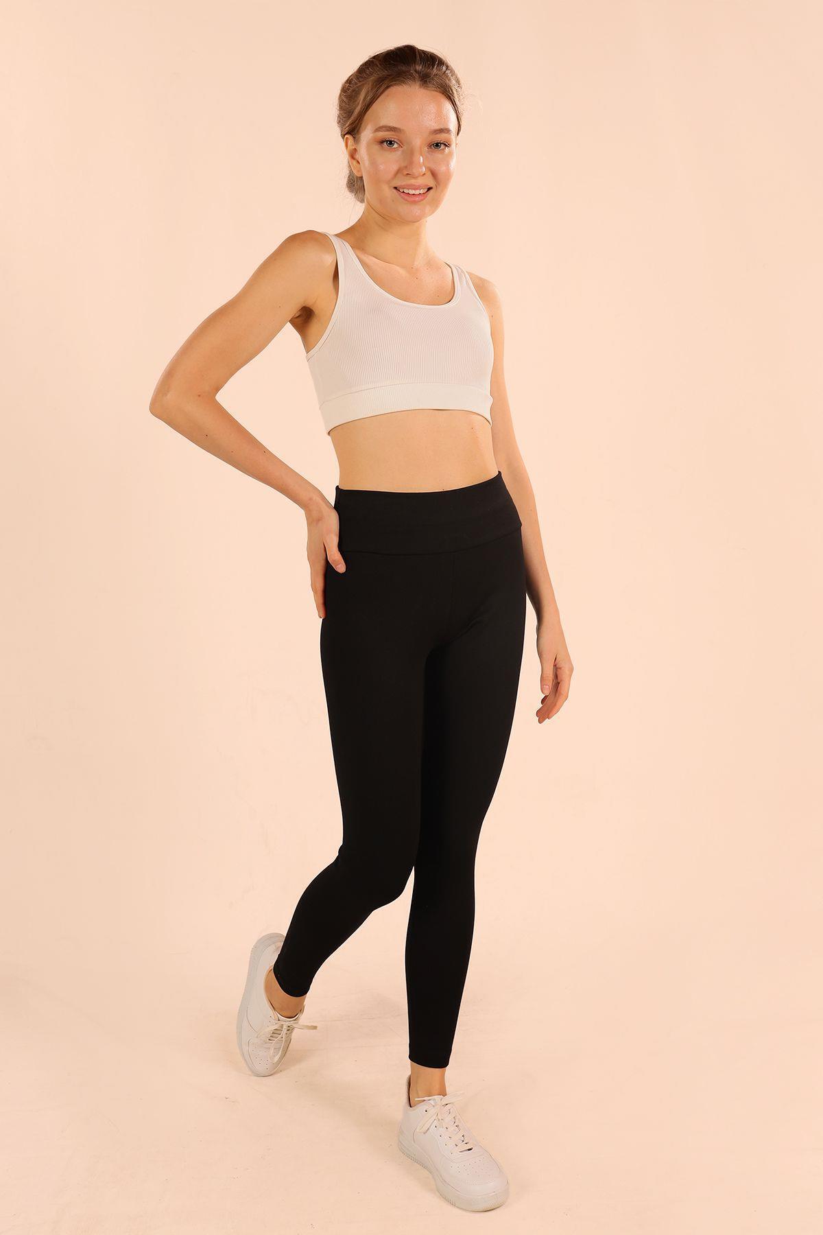 2050 Düz Çelik Tayt Siyah - 1