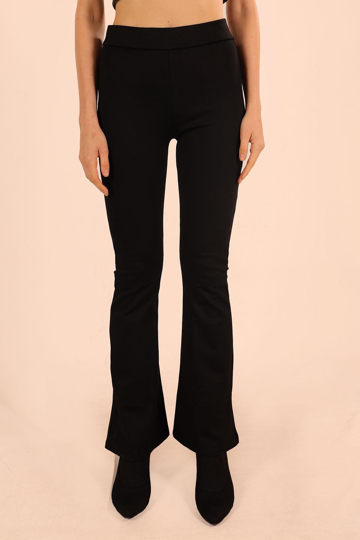 Siyah İspanyol Paça Tayt 2052 - 2