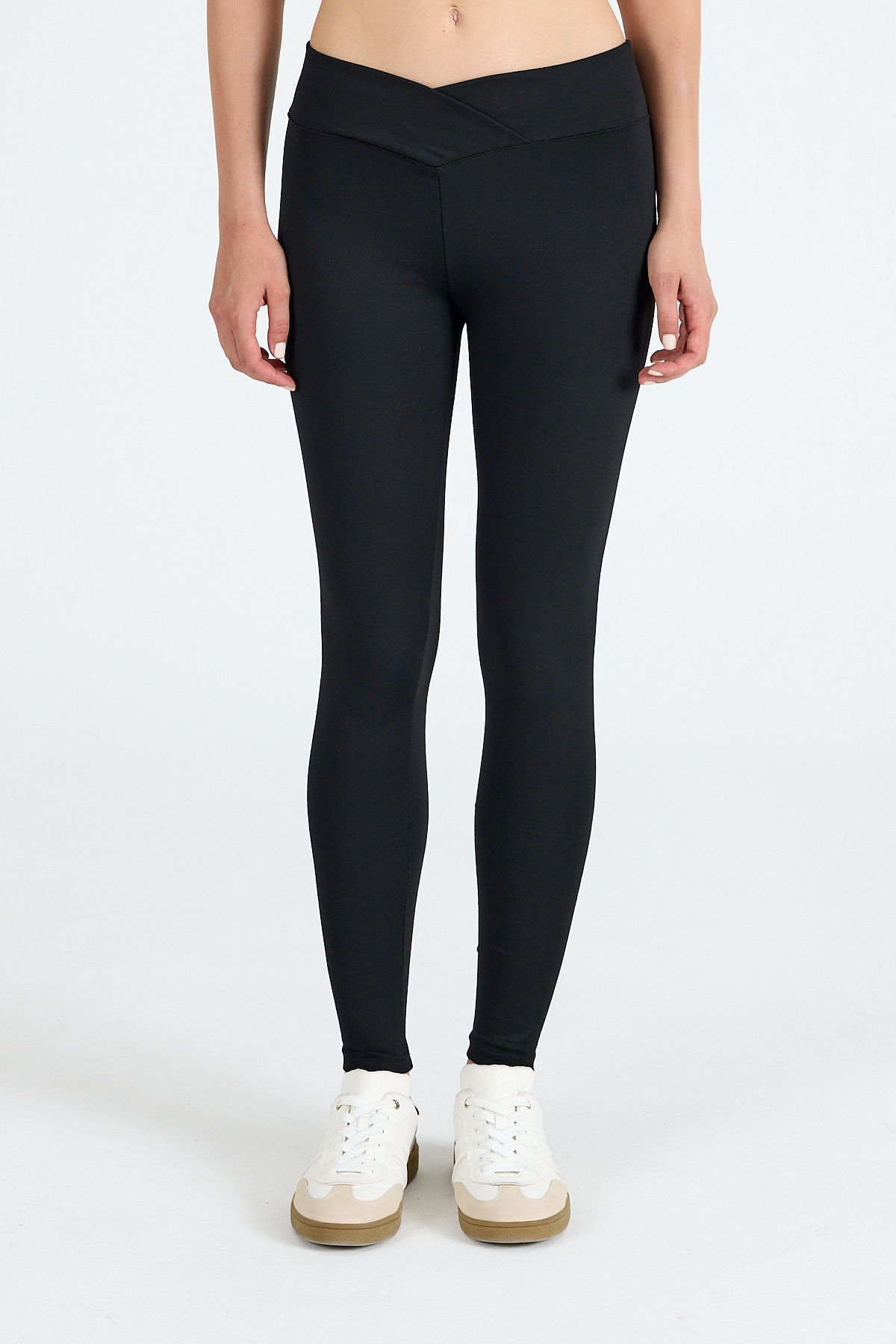 Siyah Çarpraz Kemerli Tayt 2063 - RAYS