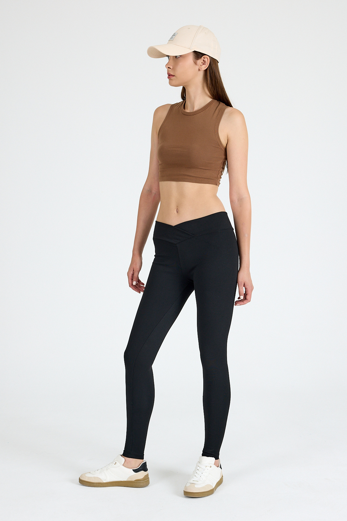 Siyah Çarpraz Kemerli Tayt 2063 - RAYS