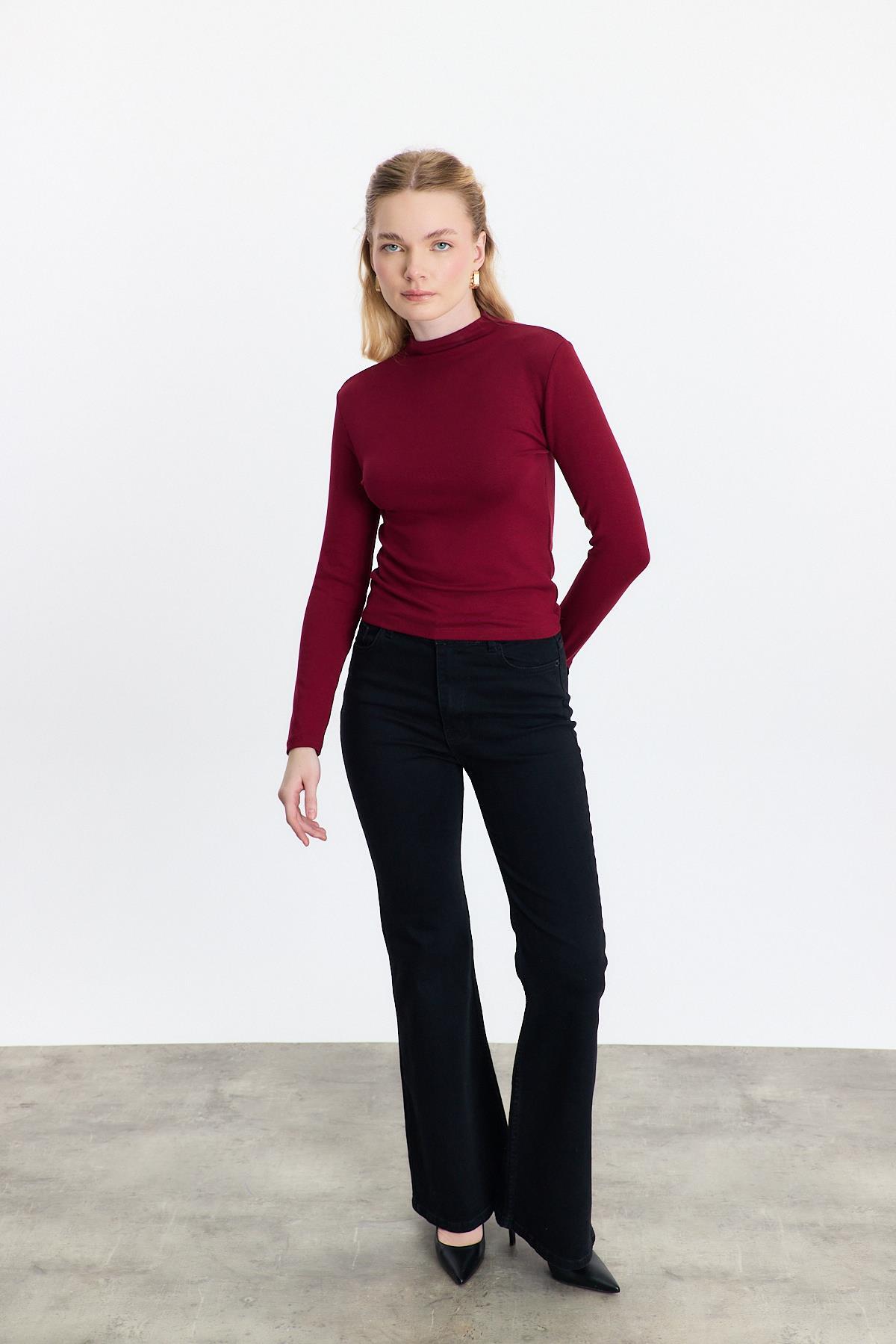 2069 Yarım Boğaz Bady Bordo - 7