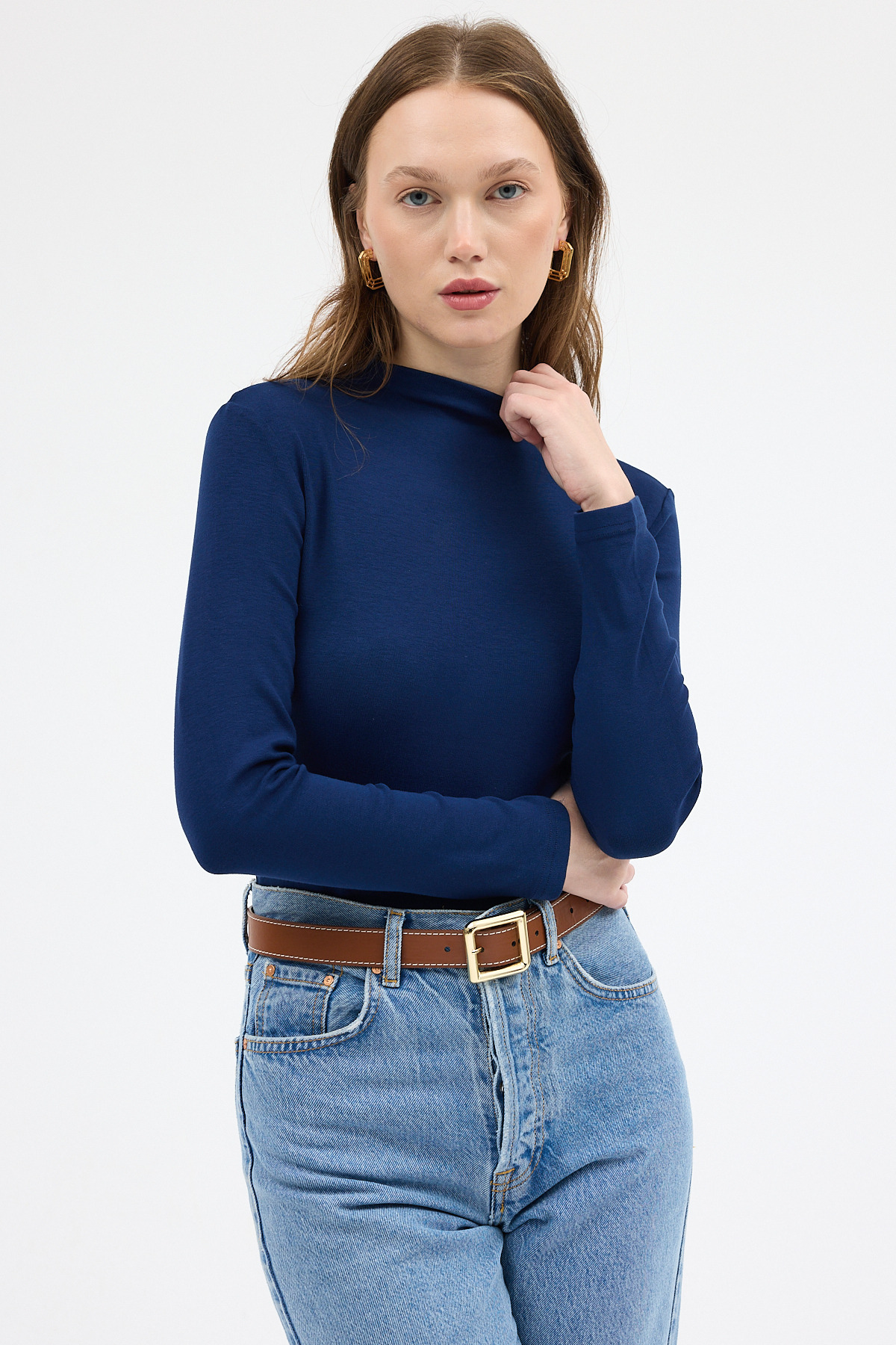 Laci Yarım Boğaz Uzun Kollu Body 2069 - 7