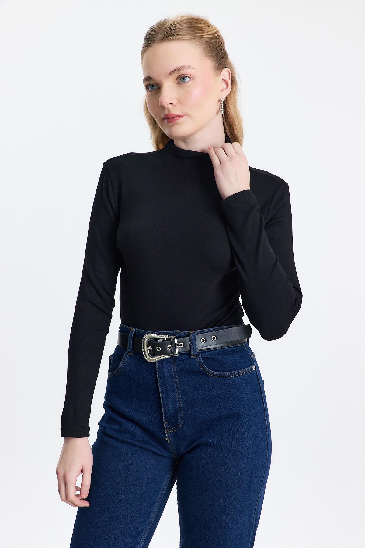 2069 Yarım Boğaz Bady Siyah - RAYS