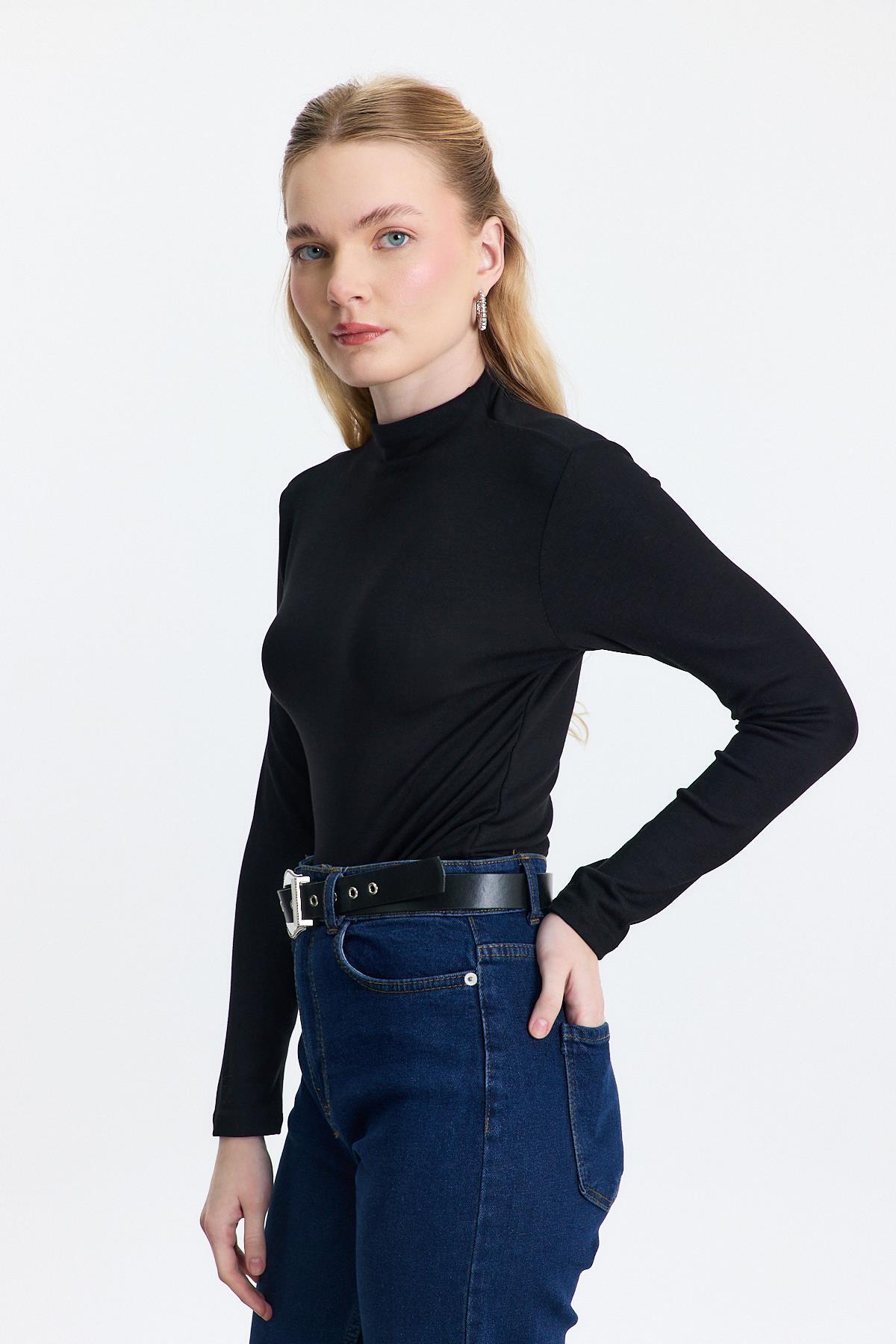 2069 Yarım Boğaz Bady Siyah - 8