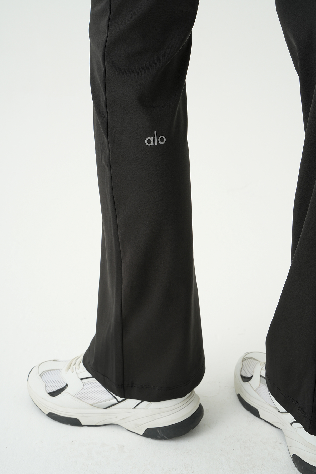 Siyah İspanyol Paça Arka Baskılı Tayt 2070 - 4