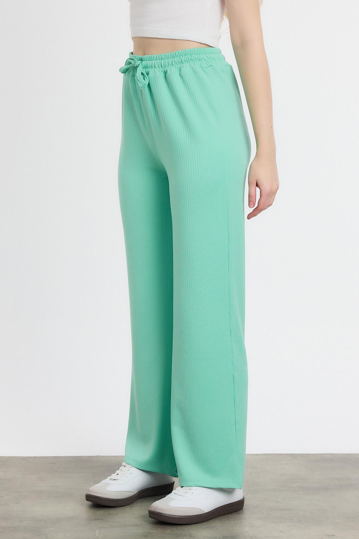 2111 Bel Lastikli Pantolon Su Yeşili - RAYS