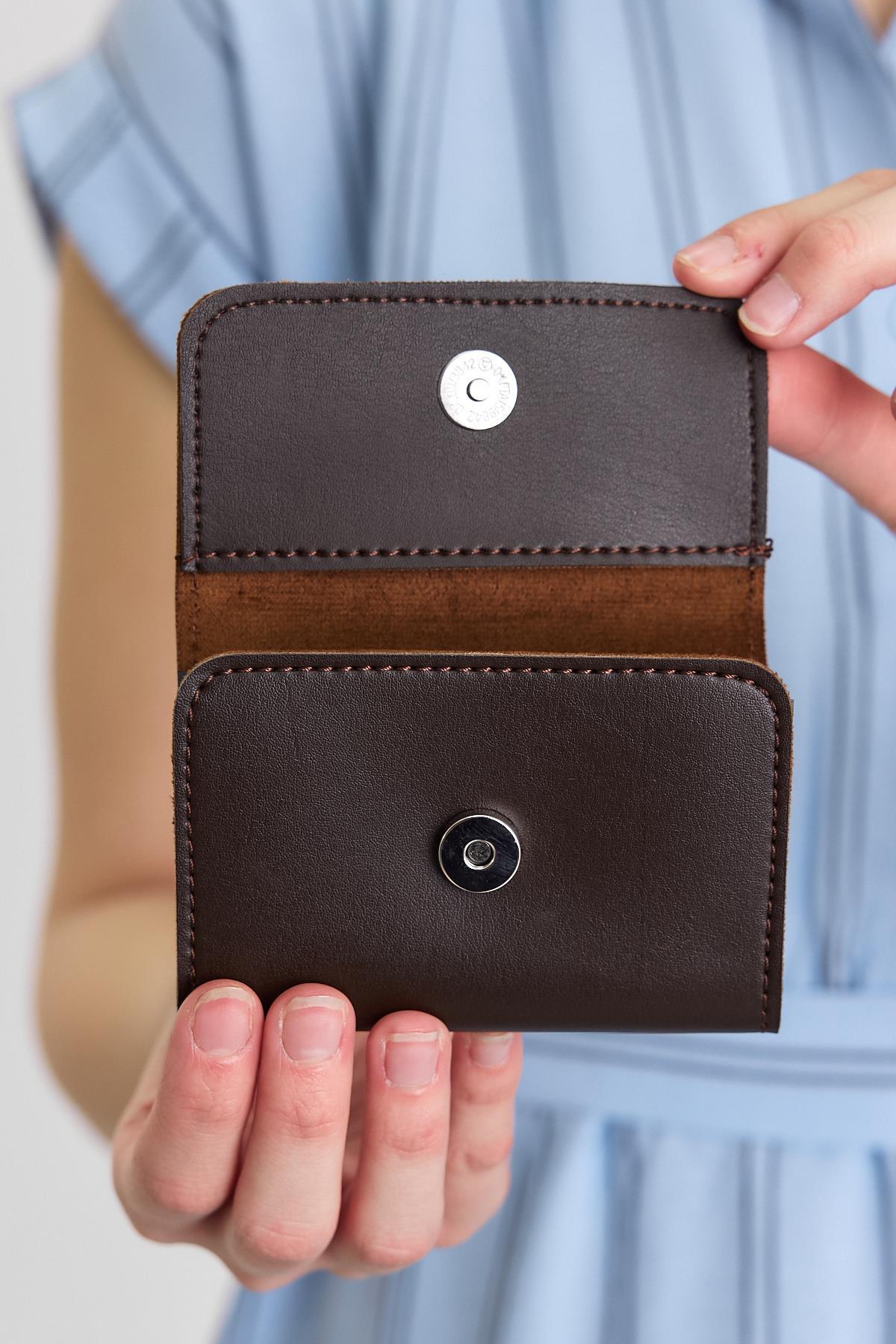 2121 Rays Baskı Cüzdan Kahve - 3