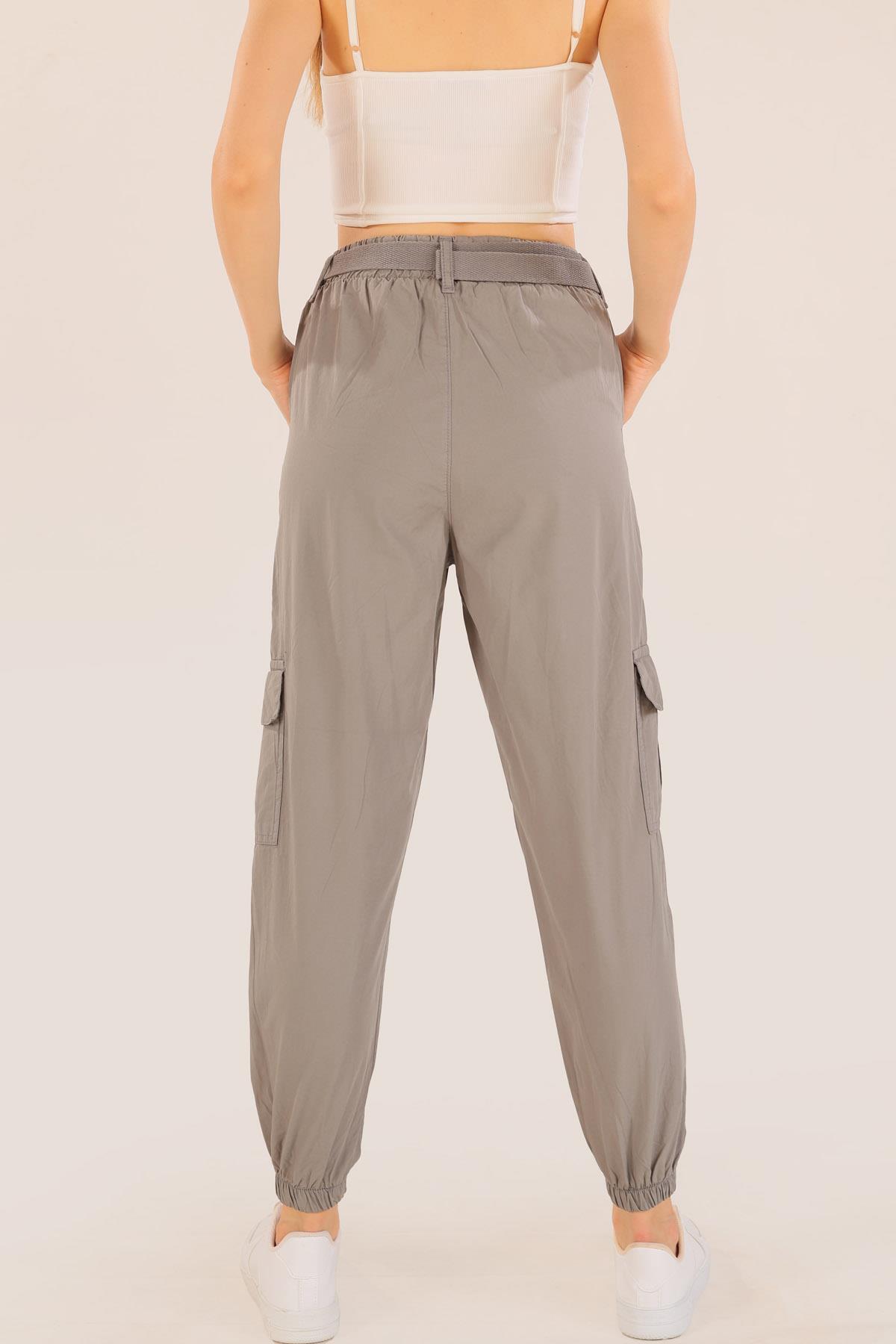 Antrasit Kemer Detay Paraşüt Pantolon 5031 - 7