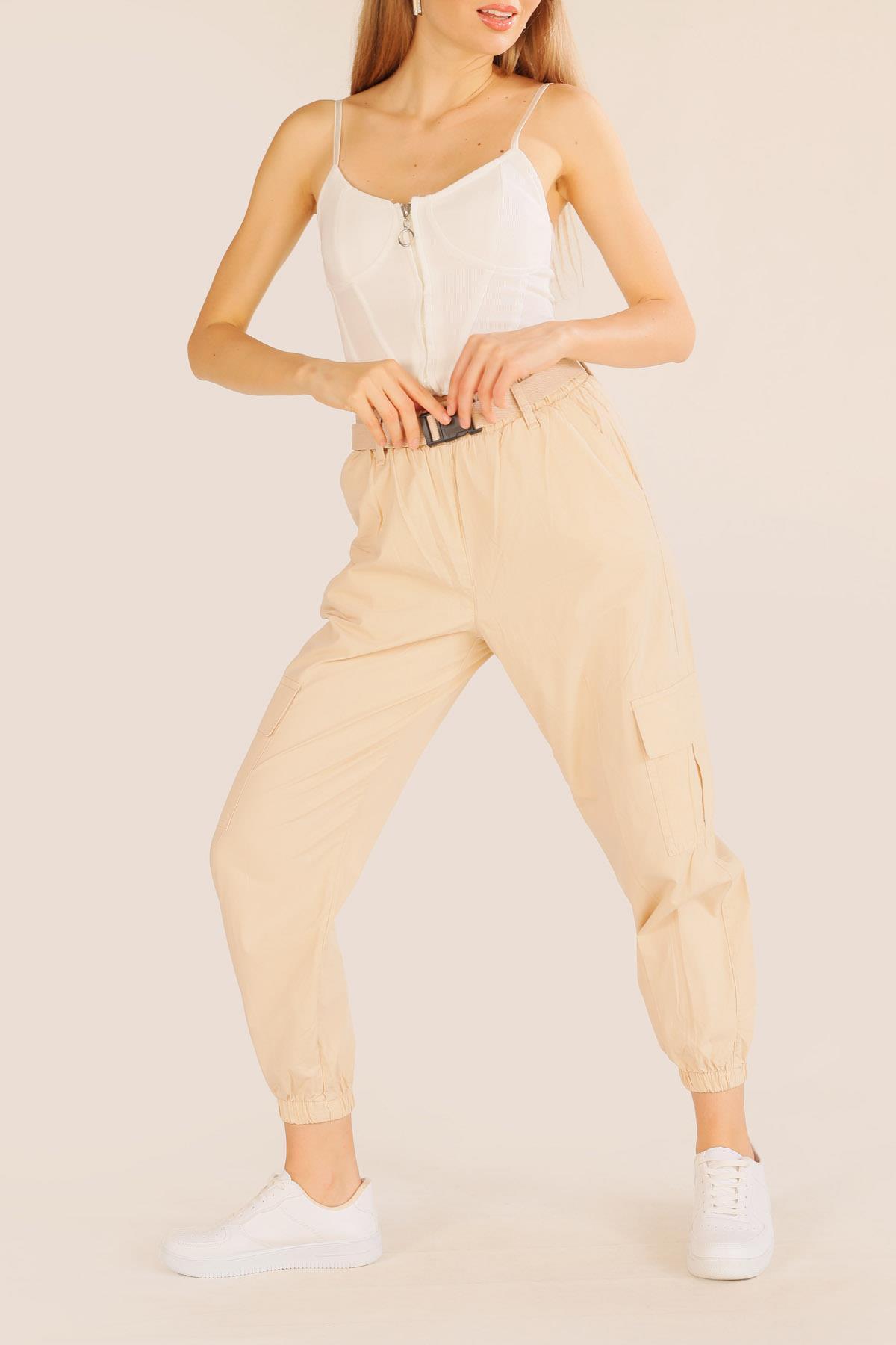 Taş Kemer Detay Paraşüt Pantolon 5031 - 2