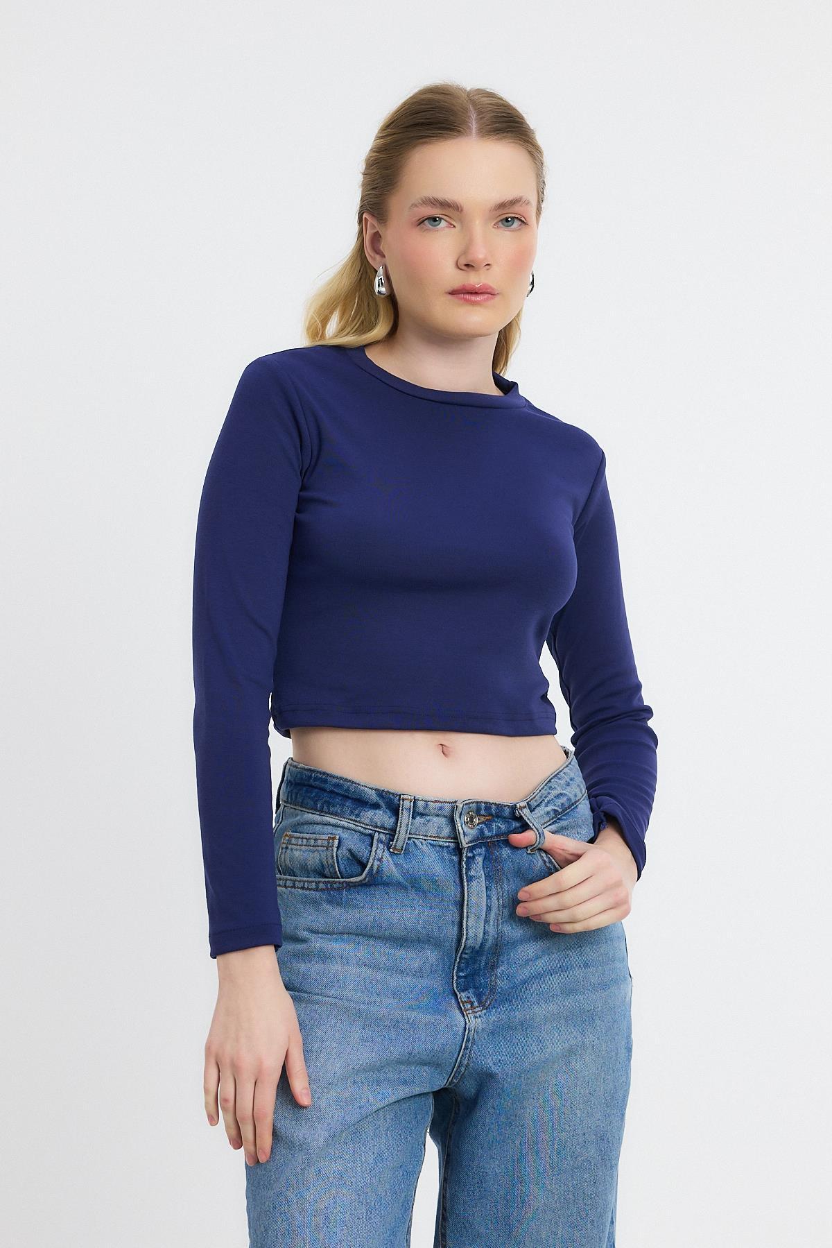 Bisiklet Yaka Bluz 2132 Laci - 8
